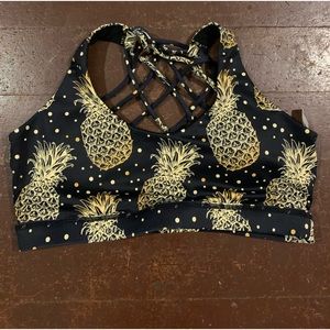 Constantly varied gear pineapple sports bra